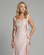 Abendkleid Elegant Mit Drapiertem Dekolleté Damen