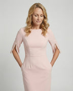 Damen Etuikleid elegant Perlen