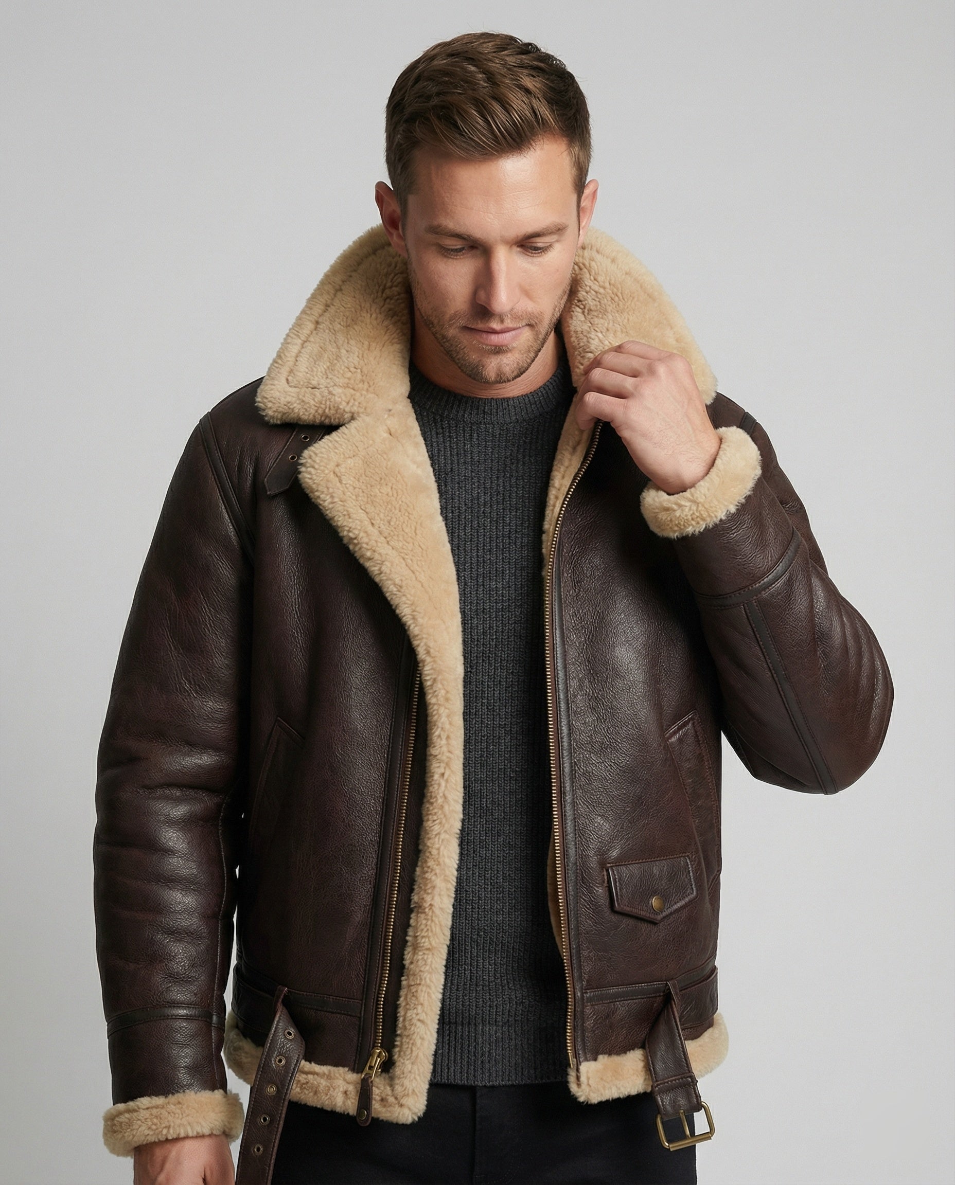 R&B | Schaffell Fliegerjacke
