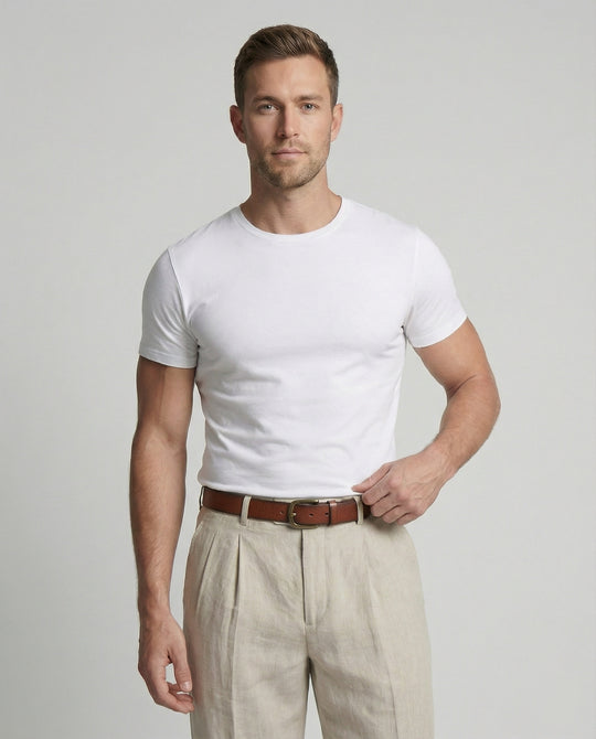 Herren elegante und bequeme Leinenhose R&B