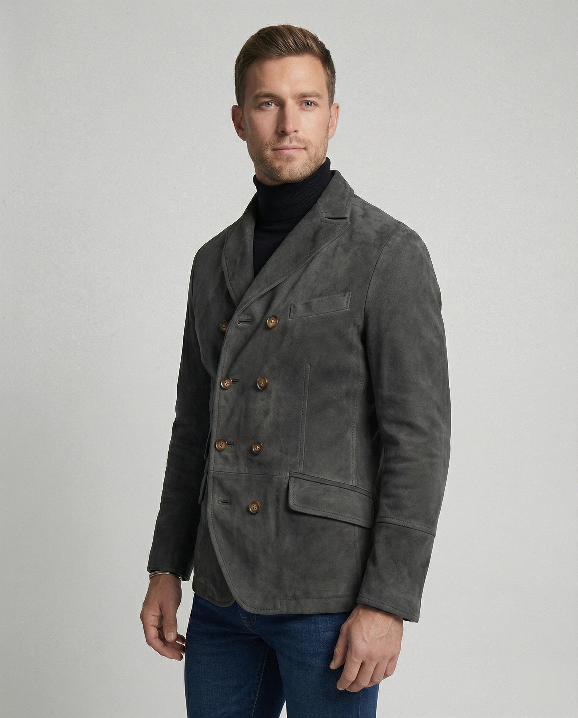 R&B | Klassischer Herbst Doppelreihiger Blazer für Männer