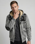 Tribal Print Kapuzenjacke Herren