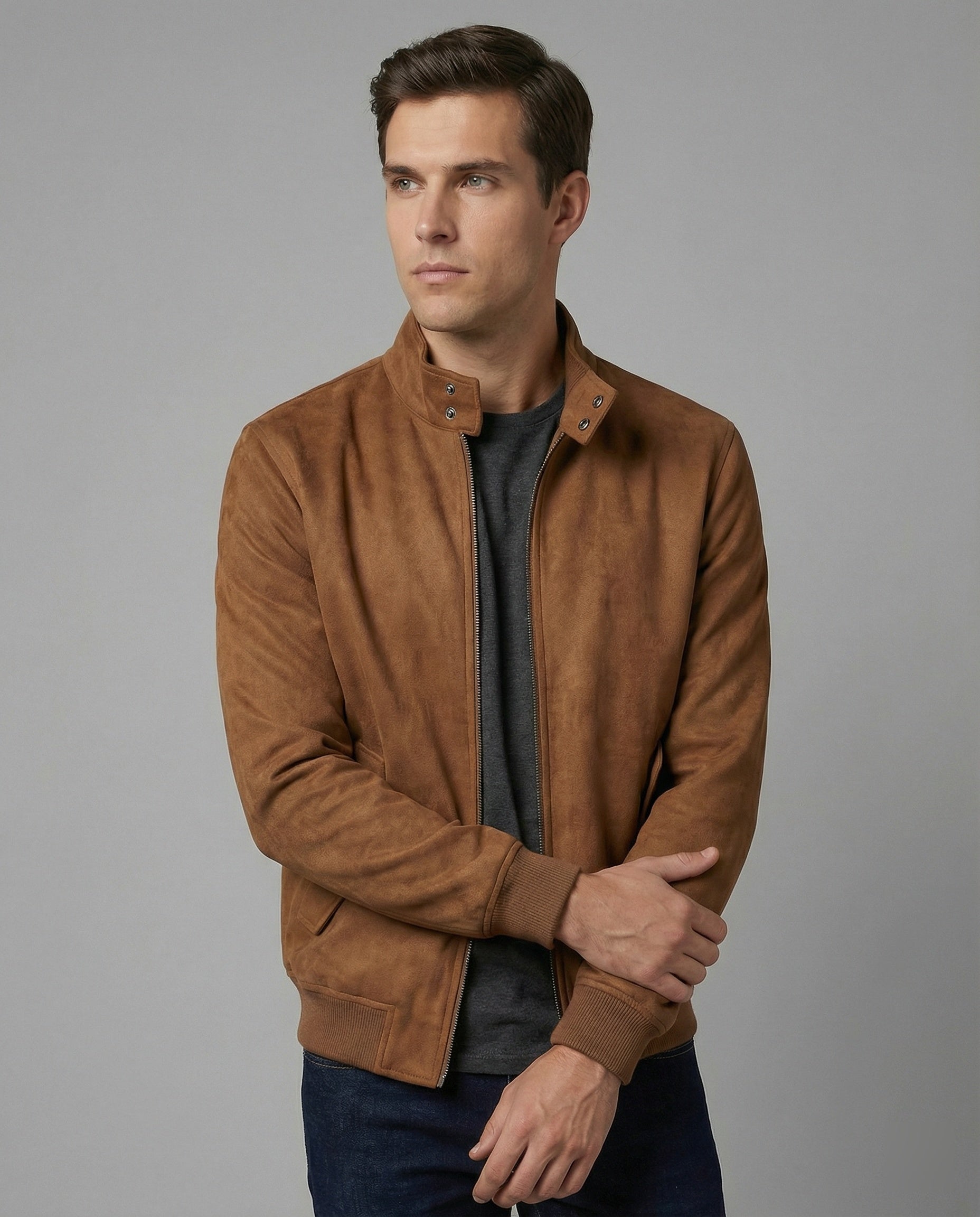 Freizeitkleidung Herren Wildleder Bomber