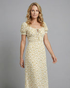 Damen Maxikleid romantisch Smok