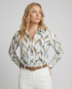 R&B | Stilvolle Bluse mit Aufgedruckten Knöpfen