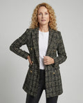 Damen Tweed-Blazer mit Doppelknopfleiste
