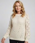 Damen Strickpullover V-Ausschnitt Weit