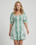 Boho Freizeitkleid Damen Smockkleid