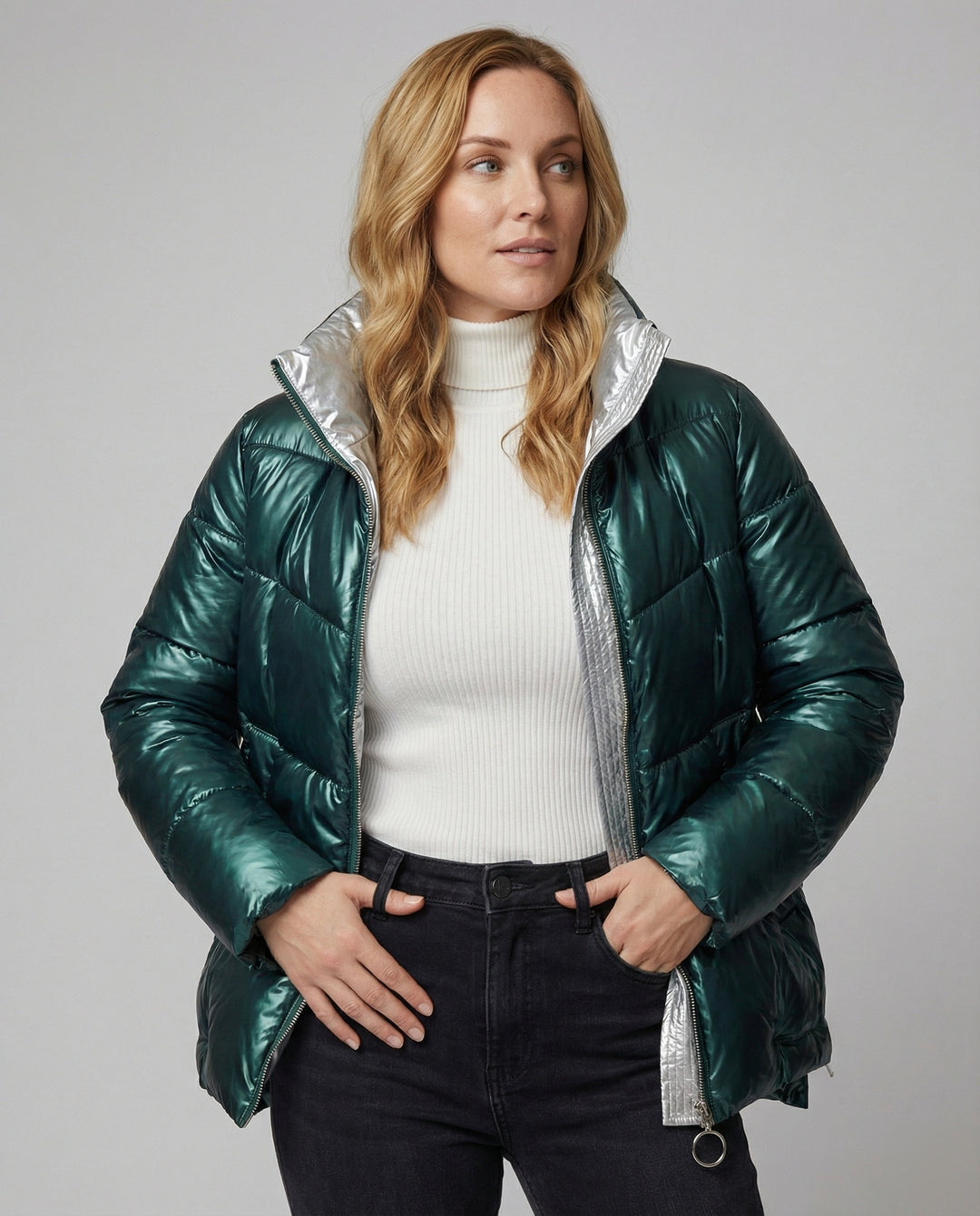 R&B Glänzende Leuchtende Stylische Jacke
