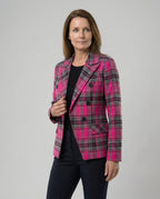Damen Karierter Blazer mit modernem Schnitt