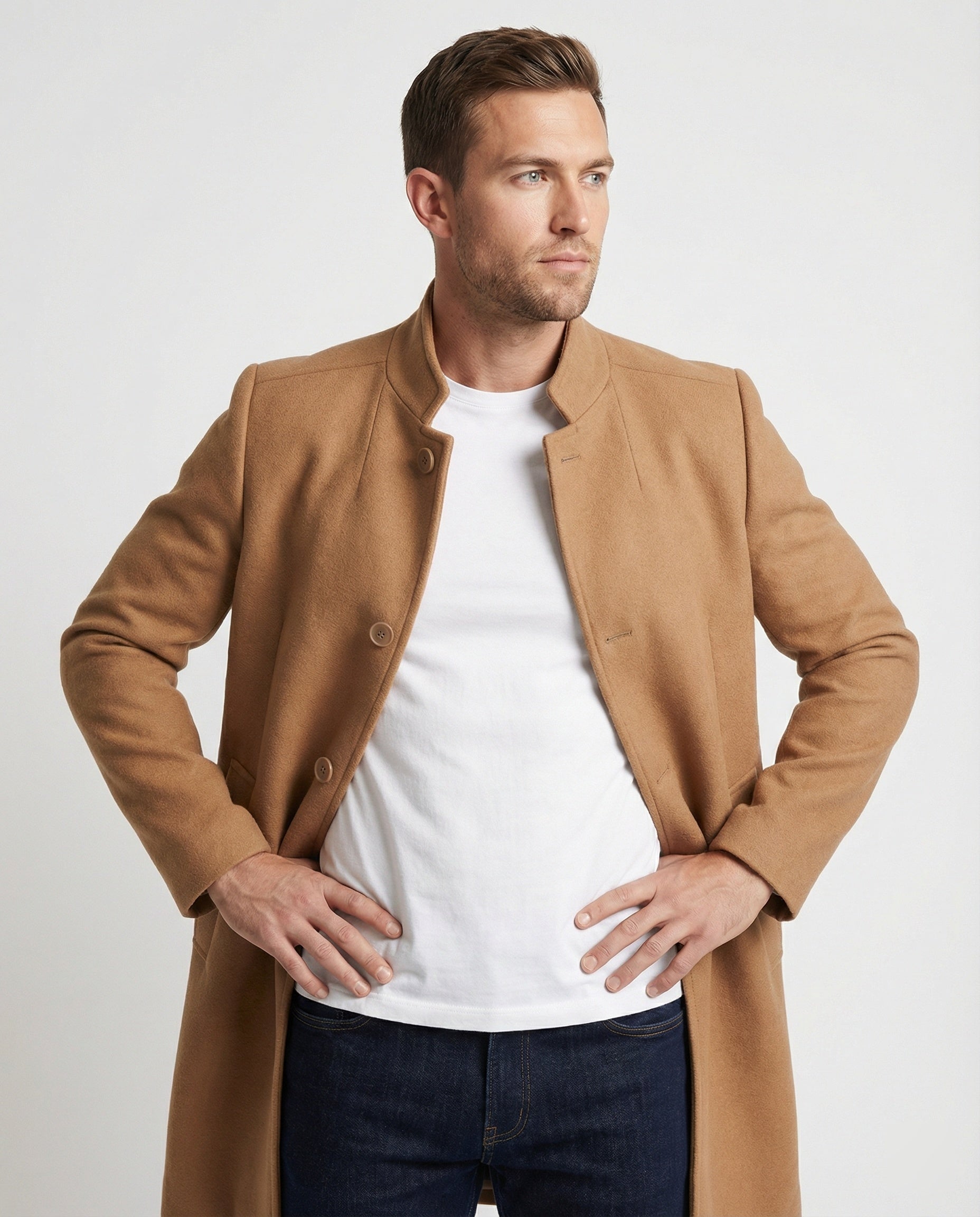 R&B | Übergangsjacke für Männer mit Knöpfen Ideal für Den Frühling