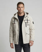 Herren Bikerjacke Leder Velours