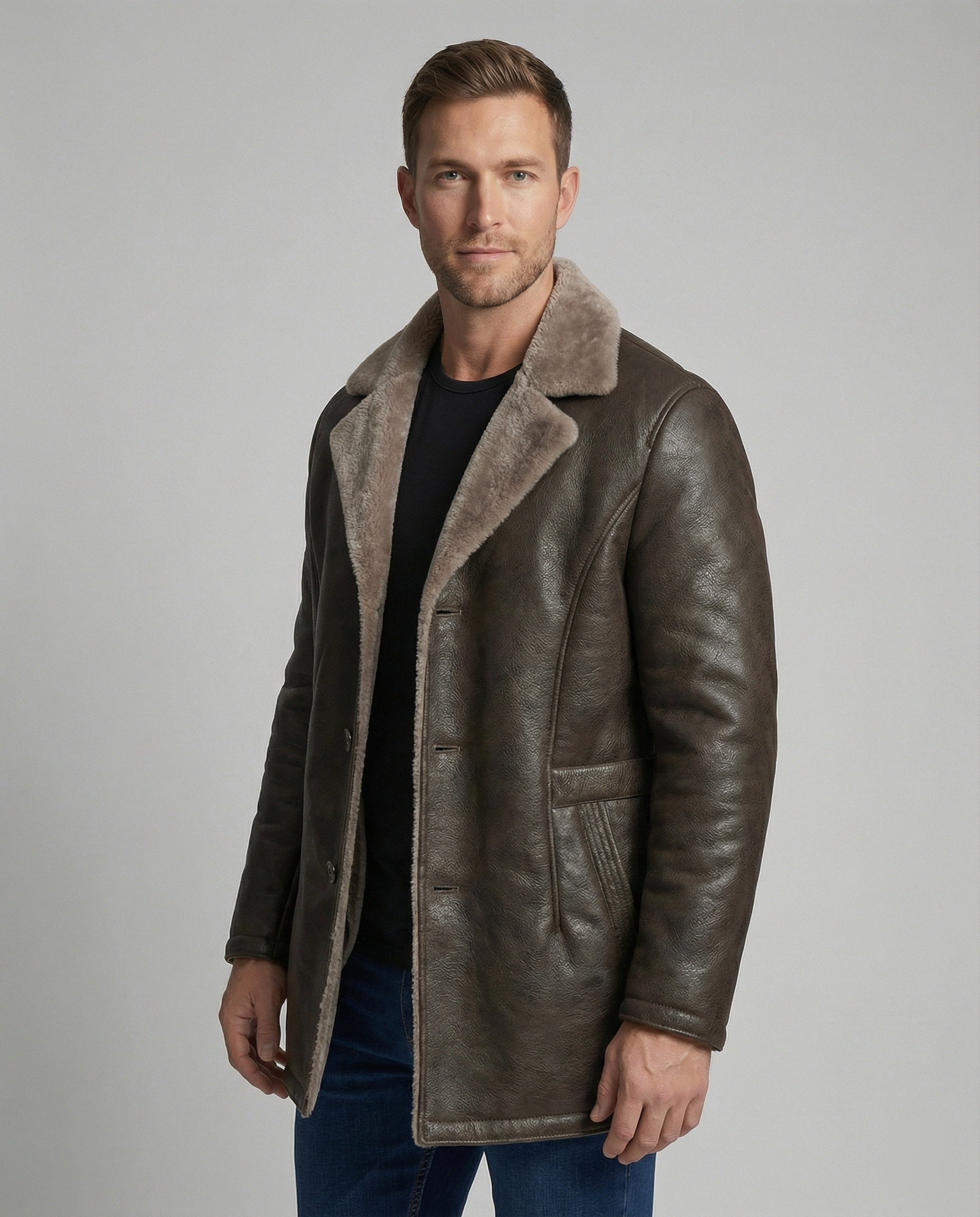 Warme Modische Herrenjacke Fleece