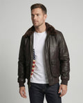 Stylische Warme Lederjacke