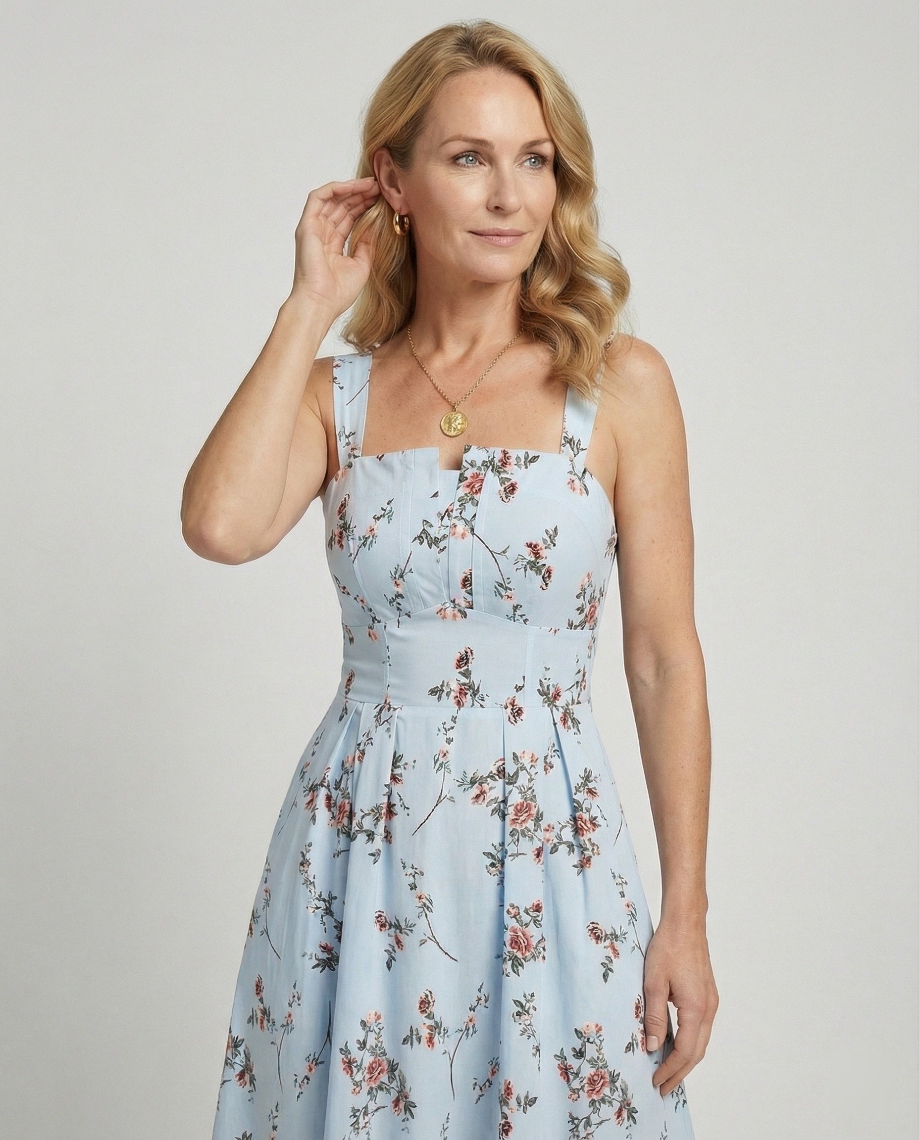 Damen Midikleid Korsett elegant