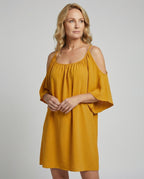 Damen Sommerkleid schulterfrei luftig