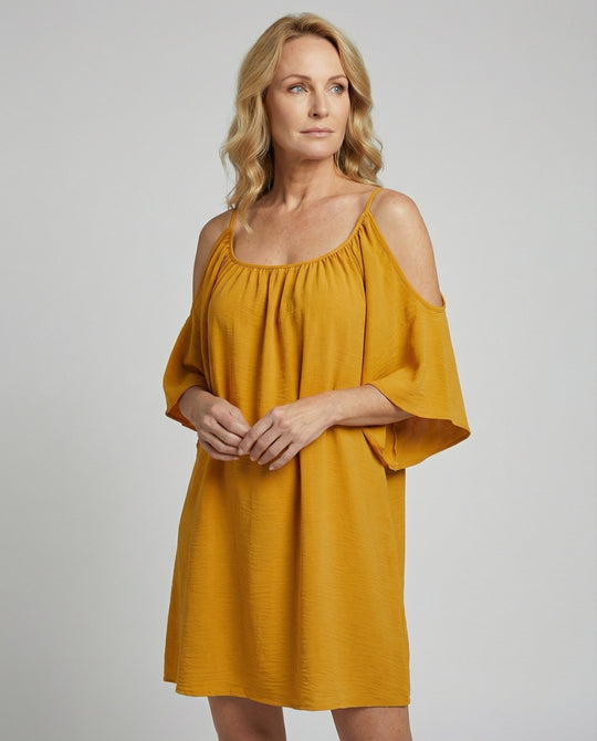 Damen Sommerkleid schulterfrei luftig