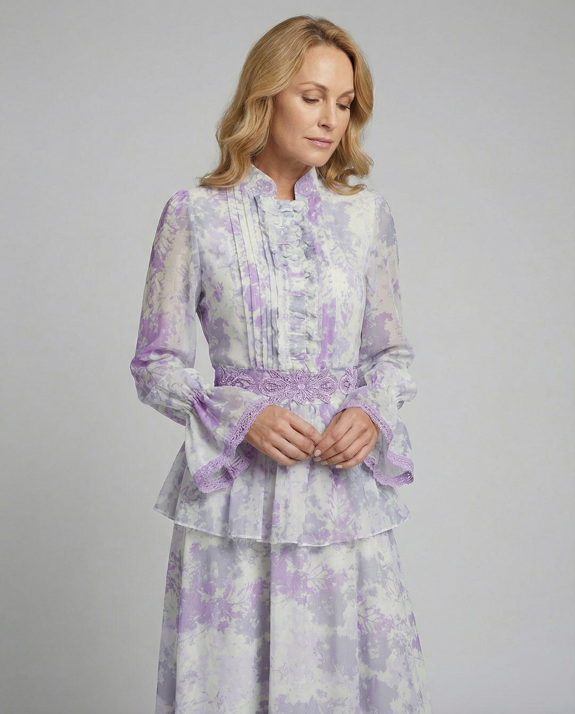 Damen Maxikleid Chiffon elegant