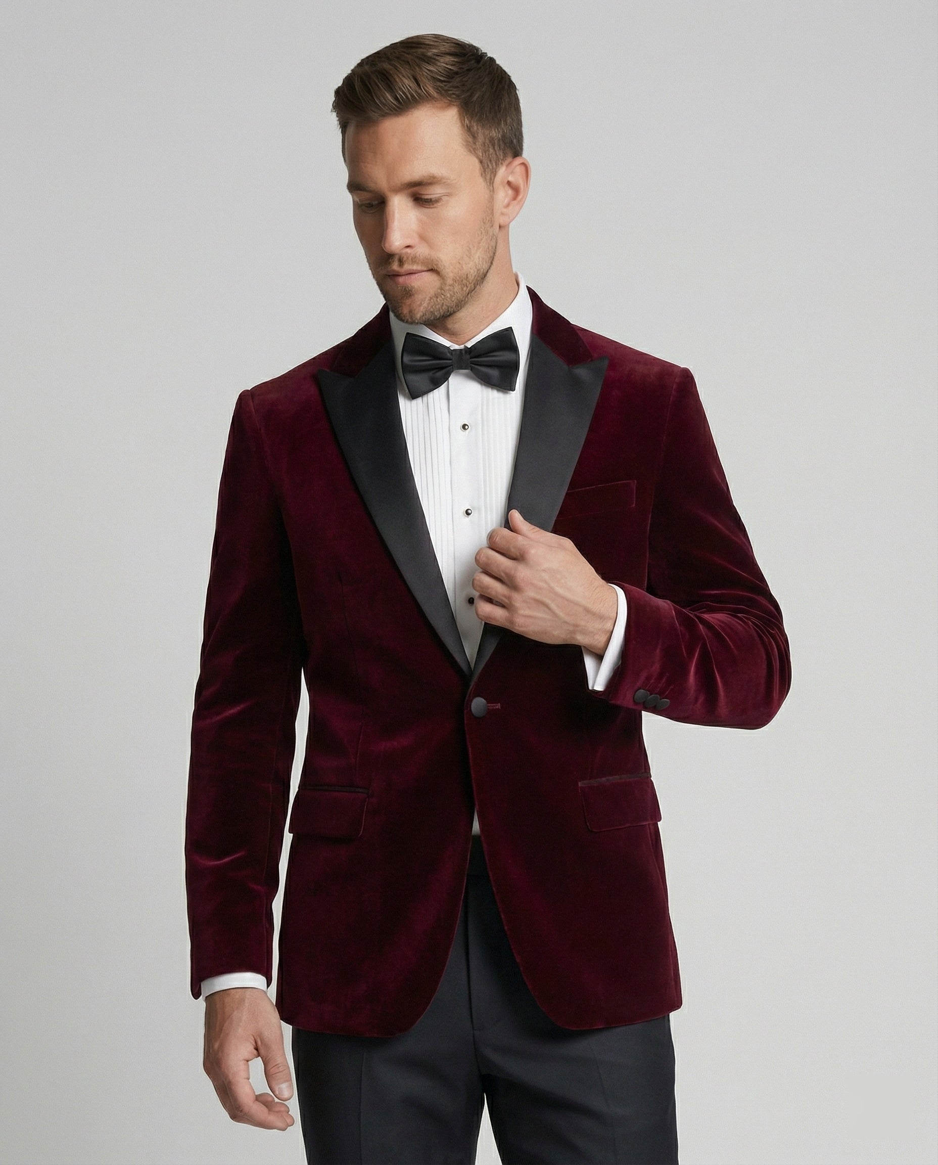 R&B | Herren Sommerjacke mit Schmaler Passform und Kontrastierendem Revers