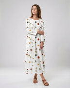 Damen Maxikleid floral mit Taschen