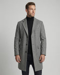 Eleganter Wintermantel Revers Herren