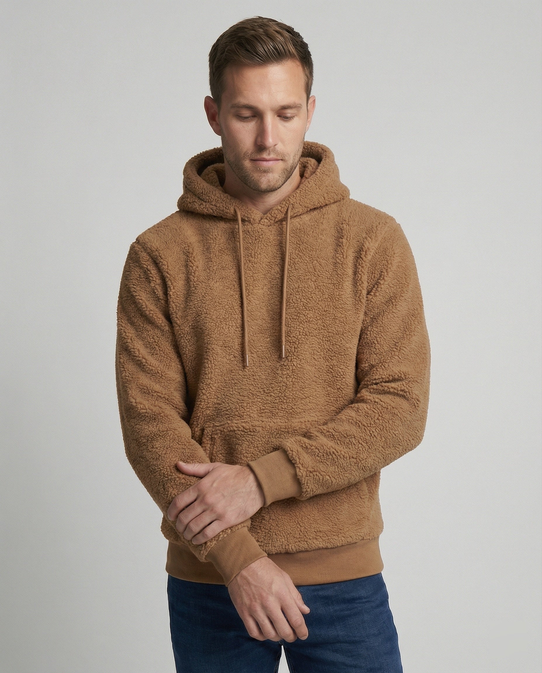 Kuscheliger Teddy Pullover Herren