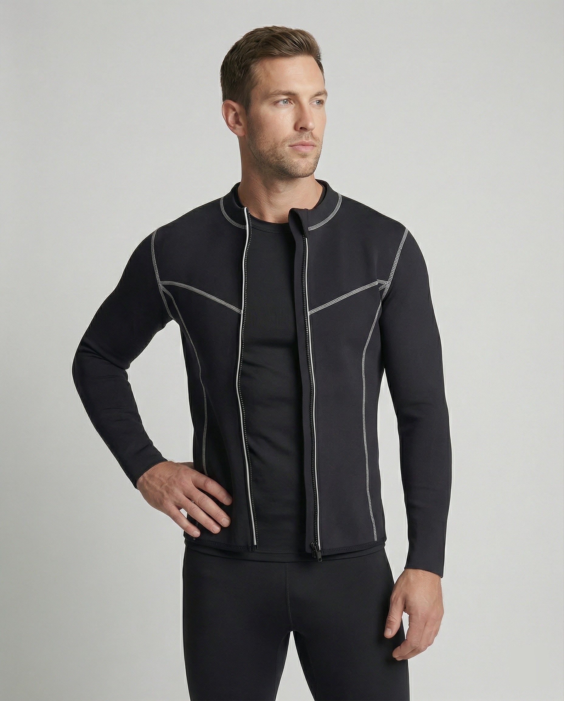Herren Kompressionsshirt Langarm Sport
