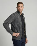 Herren Strickjacke mit Zipper und Muster