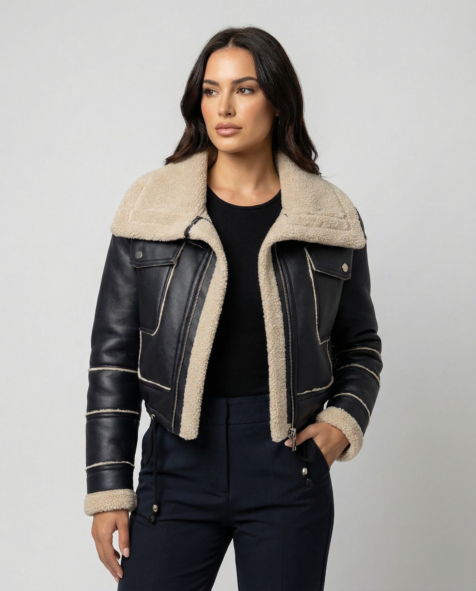 R&B | Kurze Bikerjacke