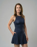 Damen Skaterkleid mit Punktmuster