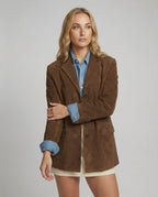 R&B | Wildlederjacke Klassische Braune Jacke