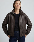 Damen Bikerjacke aus PU-Lederimitat