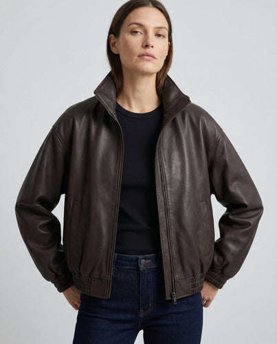 Damen Bikerjacke aus PU-Lederimitat