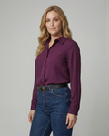 Damen Hemdbluse elegant mit luxuriösem Glanz