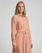 Leinen Freizeitkleid Damen Hemdkleid