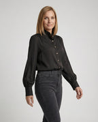 Damen Bluse mit Rüschenkragen