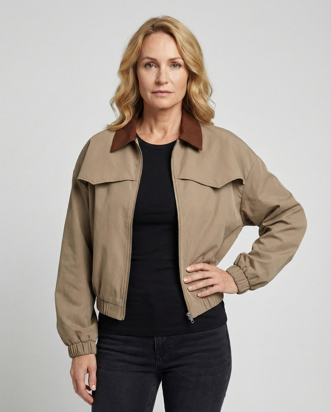 Freizeitkleidung Damen Blousonjacke Kurz