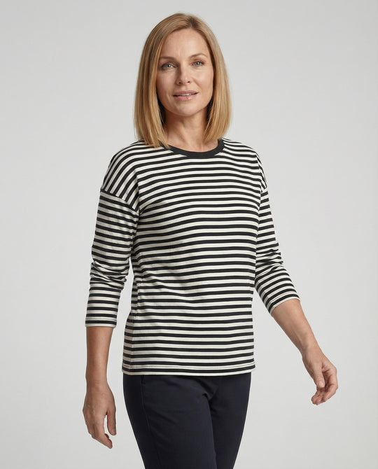 Freizeitkleidung Damen Longsleeve Breton