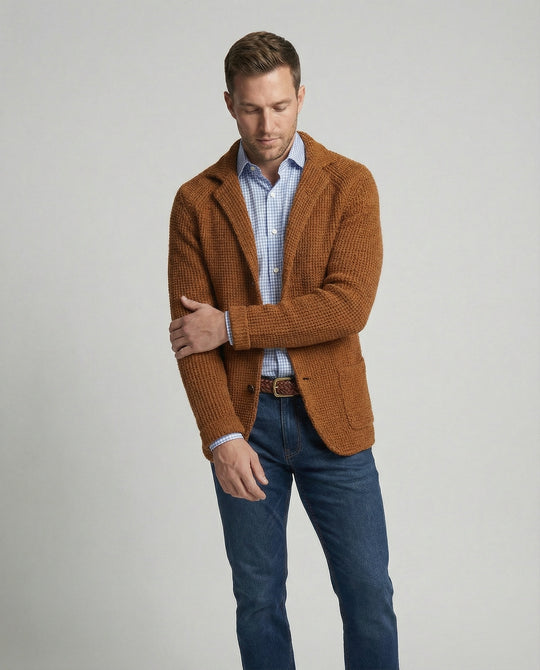 Herren Strickblazer mit Reverskragen