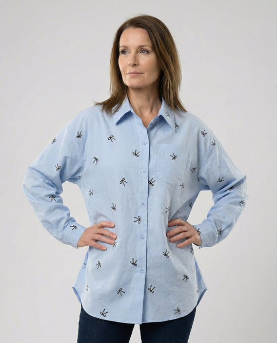 Damen Lounge Hemd Oversize