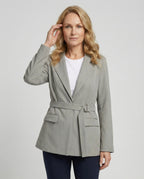 Taillierter Blazer Mit Bindegürtel Damen