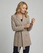 Blazer Minikleid Tailliert Mit Gürtel Damen