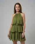 Damen Freizeitkleid Mini hochgeschlossen
