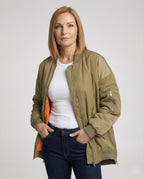 Damen gefütterte Bomberjacke