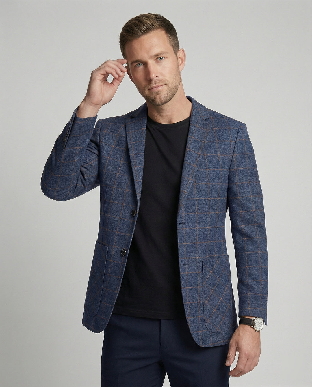 Herren Karosakko Slim Fit Business