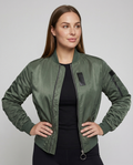 Übergangsjacke Damen sportlich als Bomberjacke mit Taschen