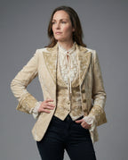 Damen Blazer Samt Stickerei