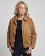 Freizeitkleidung Damen Wildleder Blouson