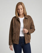 Freizeitkleidung Damen Velours Jacke Weit