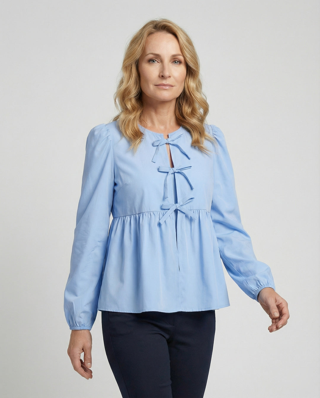 Bluse Damen Viskose Gemustert